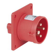 PCE CEE 16A 400V 4p Socket Male - Red - 91368