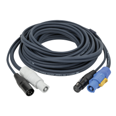 DAP FP18 Hybride Kabel - PowerCON & 5-pin XLR - DMX & Stroom - 75 cm - 93000