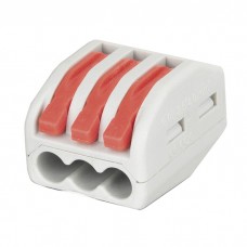 Showgear Cable Terminal - 3 Way - Grey / Red - 94010