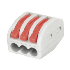 Showgear Cable Terminal - 3 Way - Grey / Red - 94010