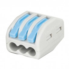 Showgear Cable Terminal - 3 Way - Blue / Grey - 94012