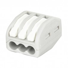 Showgear Cable Terminal - 3 Way - Grey / White - 94013