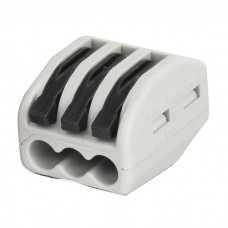 Showgear Cable Terminal - 3 Way - Black / Grey - 94014