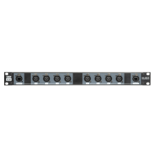 Showgear DS-24F/3 DMX Rack Split - 8x 3-pin female XLR to 2x female RJ45 converter (4 universes per CAT cable) - 96021