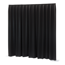 WENTEX P&D Curtain MGS 5.16 oz/yd² (USA) Zwart - 11' x 8' (B x H) - geplooid - 97200