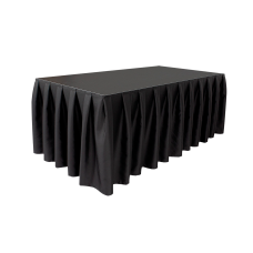 Wentex Stage Skirt MCS 8.85 oz/yd² Zwart - 25' x 24'' (B x H) - geplooid - 97300