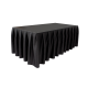 Wentex Stage Skirt MCS 8.85 oz/yd² Zwart - 25' x 16'' (B x H) - geplooid - 97301