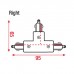 Artecta 1-Phase Right T-Connector - Zwart (RAL9004) - A0313711