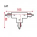 Artecta 3-Phase Left T-Connector - Wit (RAL9003) - A0333702