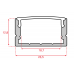 Artecta Profile led Aluminum + 2 covers + 4 endcaps - 2000 mm x 23.5 mm x 10 mm - A9930095