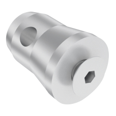 Milos Half Conical Connector with thread M10 incl. Bolt for Baseplate - P - BPPACS10