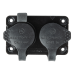 Seetronic XLR 3P In/Output Combination Chassis IP65 - Vergulde contacten - C3F2CWB