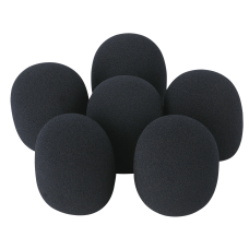 Showgear DWS-66 - Plopkapset voor microfoons, 6 stuks, zwart - D1320