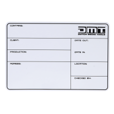 DMT Flightcase Label - Showgear, magnetisch met 3M tape en markeerstift - D5130