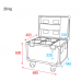 Showtec Case for 4 x Shark Spot / Wash / Zoom / Combi - Flightcase - D7049