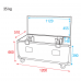 Showtec Case for 8x Pulse Pixel Bar 16 - Flightcase - D7053