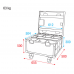 Showtec Charger Case for EventSpot 1600 Q4 - Flightcase voor 6 stuks - D7300