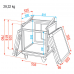 Showgear Combi Case - Combicase 8+10U - D7368B