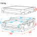 Showgear Universal case 2ch dj controll - Universele case voor 2-kanaals dj-controller - D7467