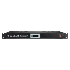 Showgear 1U Ventilator unit + thermostaat 19" - 2 ventilatoren - D7695