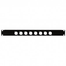 Showgear 19 inch Connector-panel - 1U, voor 8 XLR-aansluitingen (D-formaten) - D7811
