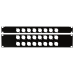 Showgear 19 inch Connector-panel - 1U, voor 8 XLR-aansluitingen (D-formaten) - D7811
