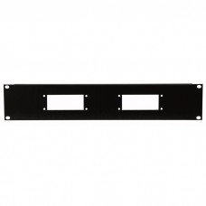 Showgear 19 inch Multi-connector-panels 2U - Voor 2 x 16-polige multiconnectoren - D7816