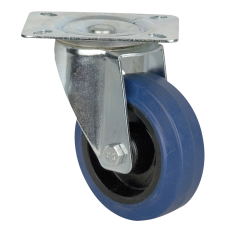 Showgear Blue Wheel, 100 mm - Swivel without brake - D8001