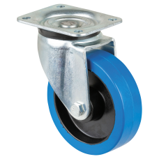 Showgear Swivel Blue wheel 125 mm - zonder rem - D8005