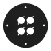 Showgear Cable Drum 27 cm - 270mm, Black - D9535B