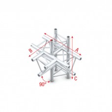 Milos T-Cross + up/down 5-way - Deco-22 Triangle truss - DT22021