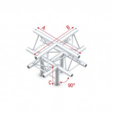 Milos Cross + down 5-way, apex up - Deco-22 Triangle truss - DT22025