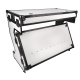 SHOWGEAR Portable Z-Style Table Multi-purpose - Hybrid Flight Case - Wit - E804002