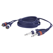 DAP FL23 - 2 RCA Male L/R > 2 mono Jack L/R - 1,5m - FL23150