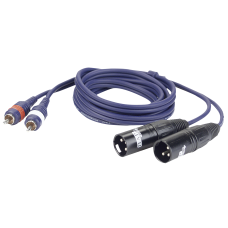 DAP FL26 - 2 RCA Male L/R > 2 XLR/M 3 p. - 3m - FL263