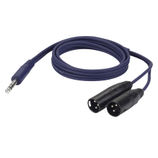 DAP FL36 - 2 bal. XLR/M 3 p. > Jack stereo - 1,5 m - FL36150