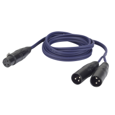 DAP FL39 - bal. XLR/F 3 p. > 2 XLR/M 3 p. - 1,5 m - FL39150