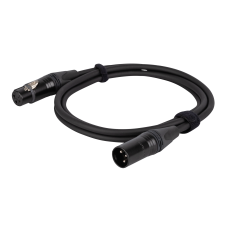 DAP FLN01 - Mic/Line Cable XLR M/F 3P Neutrik NC3-BAG Series  1,5 m - Verzilverd - FLN01150