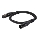 DAP FLN01 - Mic/Line Cable XLR M/F 3P Neutrik NC3-BAG Series  1,5 m - Verzilverd - FLN01150