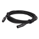 DAP FLN01 - Mic/Line Cable XLR M/F 3P Neutrik NC3-BAG Series  3 m - Verzilverd - FLN013