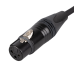 DAP FLN01 - Mic/Line Cable XLR M/F 3P Neutrik NC3-BAG Series  0,75 m - Verzilverd - FLN0175