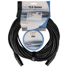 DAP FLX01- bal. XLR/M 3P to XLR/F 3P X-type 20 m - FLX0120