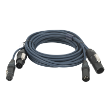 DAP FP-13 Hybride Kabel - PowerCON True1 & 3-pin XLR - DMX & Stroom - 10 m - FP1310