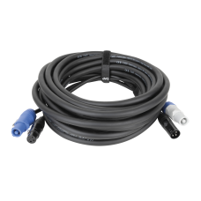 DAP FP20 Hybrid Cable - Power Pro & 3-pin XLR - DMX / Power - 10 m, black jacket - FP2010