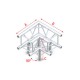 Milos Corner 3-way 90 - Pro-30 Square F Truss - FQ30012