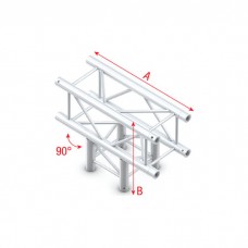 Milos T-Cross 3-way - Pro-30 Square F Truss - FQ30017