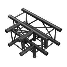 Milos T-Cross + Down 4-way - ZWART, Pro-30 vierkante F-truss - FQ30020B