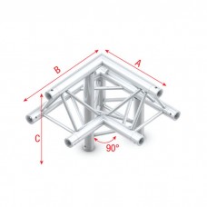 Milos Corner 90 down right, apex up - Pro-30 Triangle F Truss - FT30010