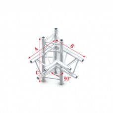 Milos Corner 90 up/down, right - Pro-30 Triangle F Truss - FT30014