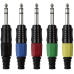 DAP 6.3 mm Jackplug Stereo, Black housing - Black, Black - JMK103BB